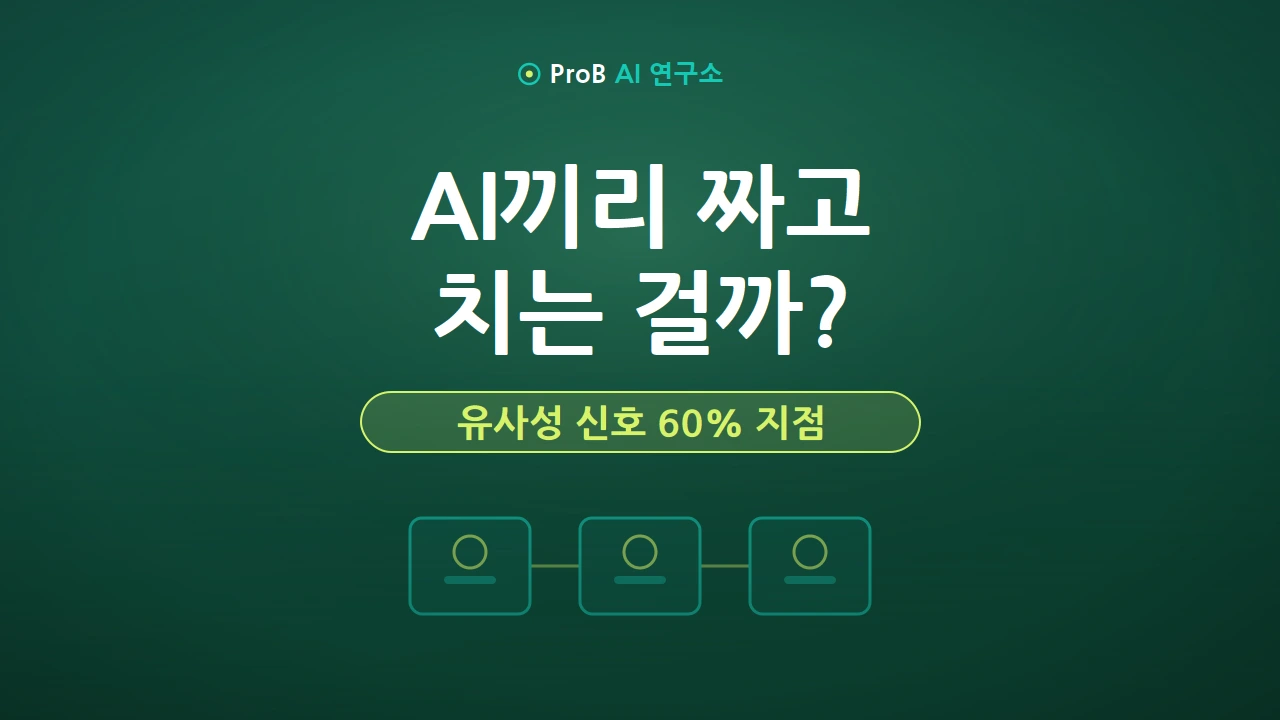 AI 에이전트 협업, ‘닮았다’는 신호 하나로 뒤집힌다