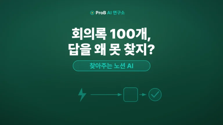 노션 AI 사용법, 아직 요약에만 쓴다면 — 회의록 속 답 3초 만에 찾는 Q&A 에이전트