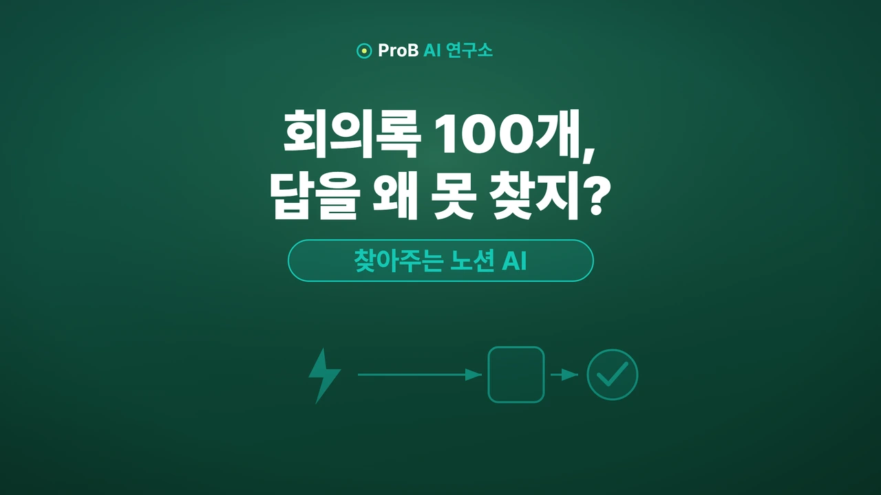 노션 AI 사용법, 아직 요약에만 쓴다면 — 회의록 속 답 3초 만에 찾는 Q&A 에이전트